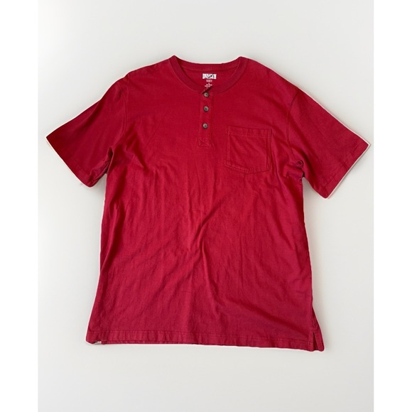 Duluth Pack Other - Duluth Men's Longtail Relaxed Fit Short Sleeve Pocket Tee Red Size Large